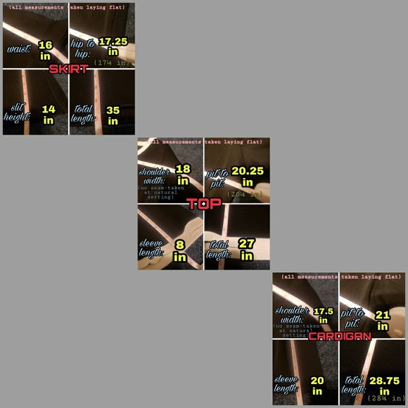 Vintage 3 Piece Maxi Skirt/VNeck Top/Cardigan Set! - Picture 6 of 7